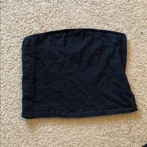 Strapless stretchy crop top